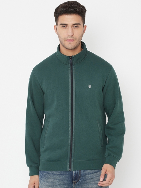 

Octave Men Green Fleece Sweatshirt