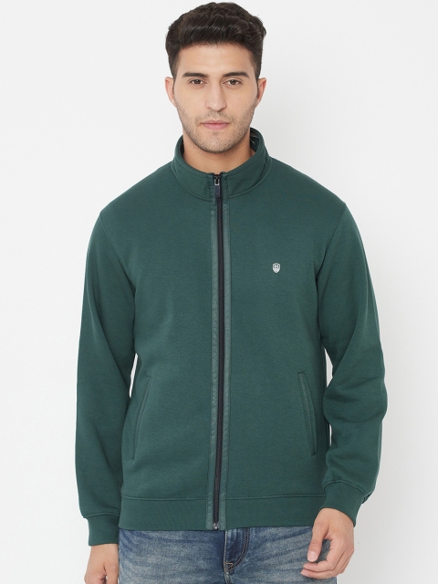 

Octave Men Green Fleece Sweatshirt