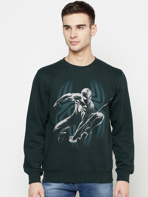 

Octave Men Green Spiderman Printed Sweatshirt