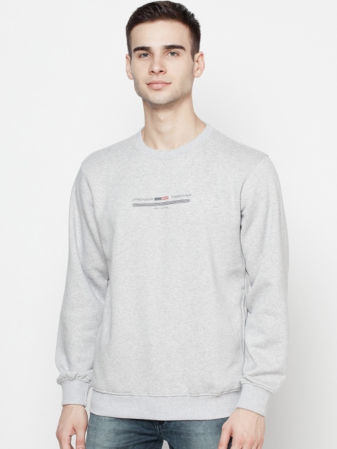 

Octave Men Grey Fleece Sweatshirt