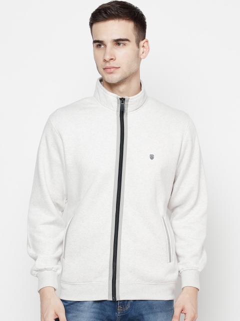 

Octave Men White Fleece Sweatshirt