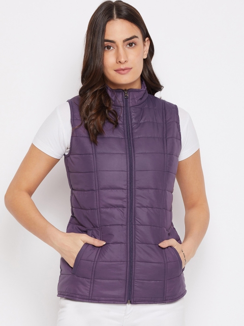 

PURYS Women Purple Padded Jacket
