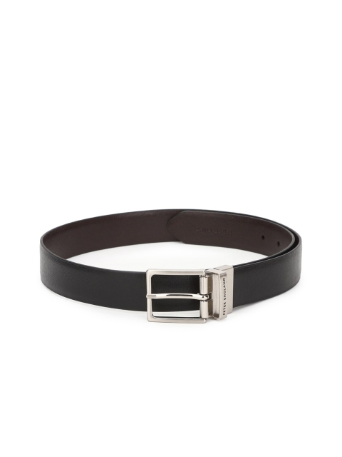 

Peter England Men Brown Textured PU Formal Belt
