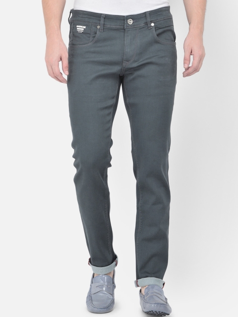 

American Archer Men Grey Smart Skinny Fit Low-Rise Stretchable Jeans