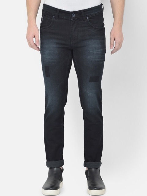 

American Archer Men Black Smart Skinny Fit Low-Rise Light Fade Stretchable Jeans