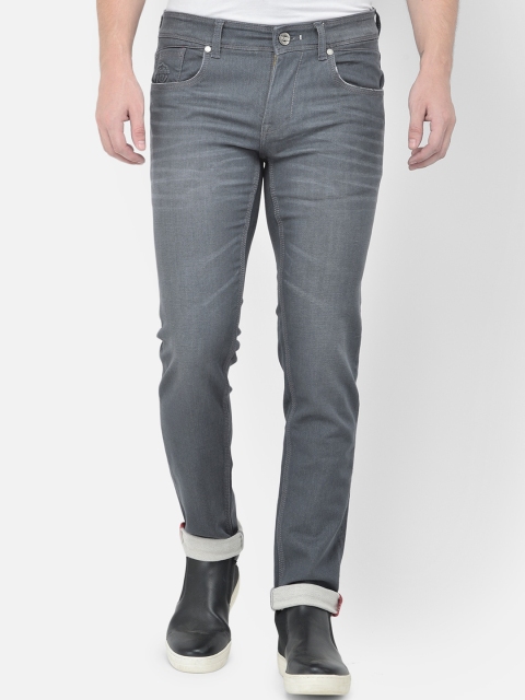 

American Archer Men Grey Smart Skinny Fit Low-Rise Light Fade Stretchable Jeans