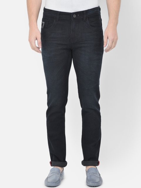 

American Archer Men Black Smart Skinny Fit Low-Rise Light Fade Stretchable Jeans
