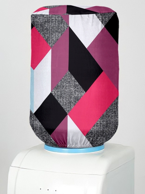 

Red and Black Printed Dispenser Bottle Printed Appliance Cover, Pink