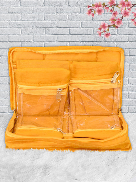 

Kuber Industries Unisex Yellow & White Printed Jewellery Organisers