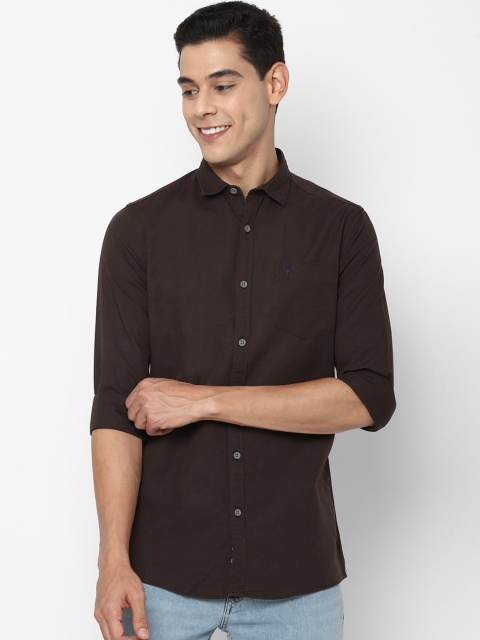 

Allen Solly Sport Men Brown Opaque Casual Shirt