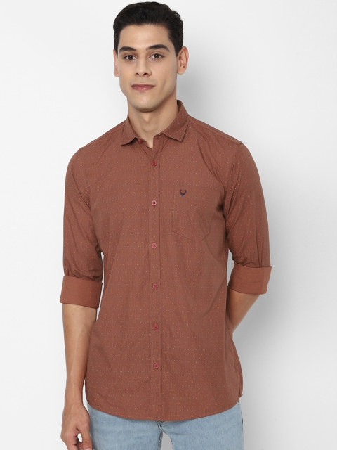 

Allen Solly Sport Men Brown Opaque Printed Casual Shirt