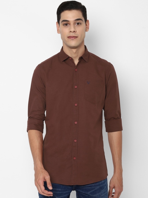 

Allen Solly Sport Men Brown Opaque Casual Shirt