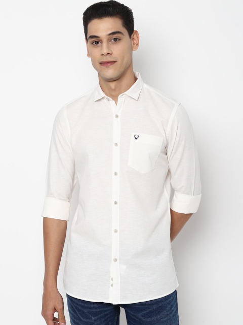 

Allen Solly Sport Men White Opaque Casual Shirt