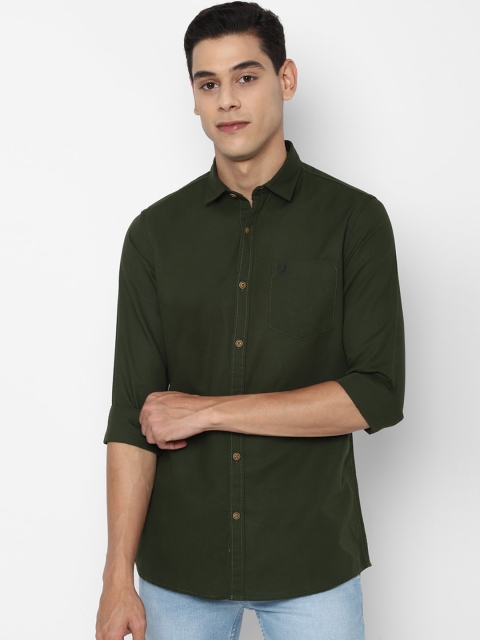 

Allen Solly Sport Men Olive Green Opaque Casual Shirt