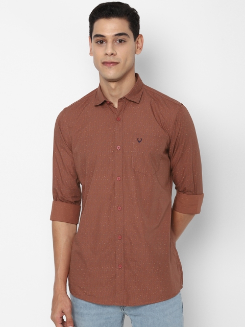 

Allen Solly Sport Men Brown Opaque Printed Casual Shirt