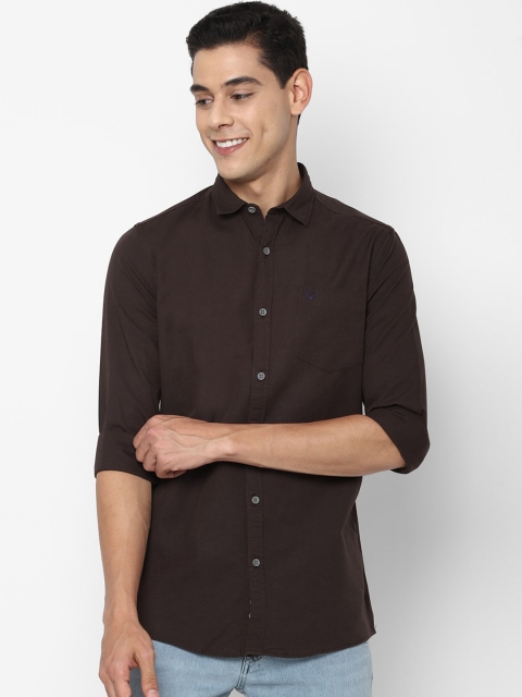 

Allen Solly Sport Men Brown Opaque Casual Shirt