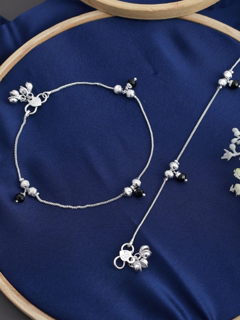 

Silvermerc Designs Women Silver-Toned Tarisha Anklet
