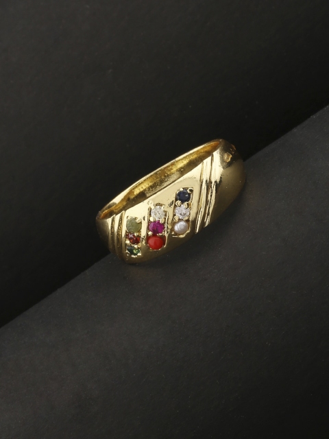 

Voylla Gold-Plated Kailasha Mahadev Trident Ring
