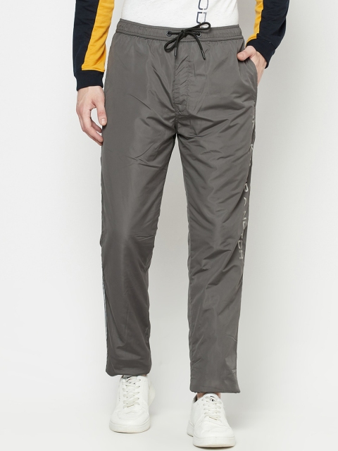 

Octave Men Charcoal Grey Solid Cotton Track Pants