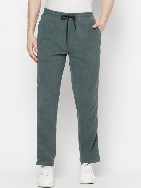 

Octave Men Olive-Green Solid Cotton Track Pants