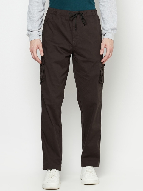 

Octave Men Olive Solid Cotton Track Pants