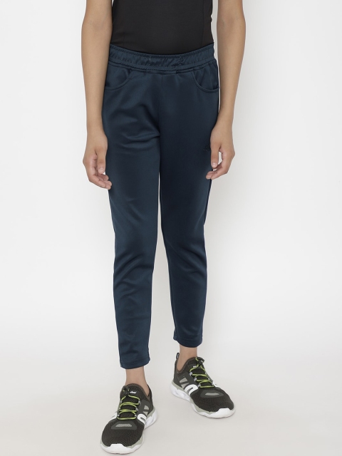 

CHIMPRALA Boys Navy Blue Solid Cotton Regular-Fit Trackpant