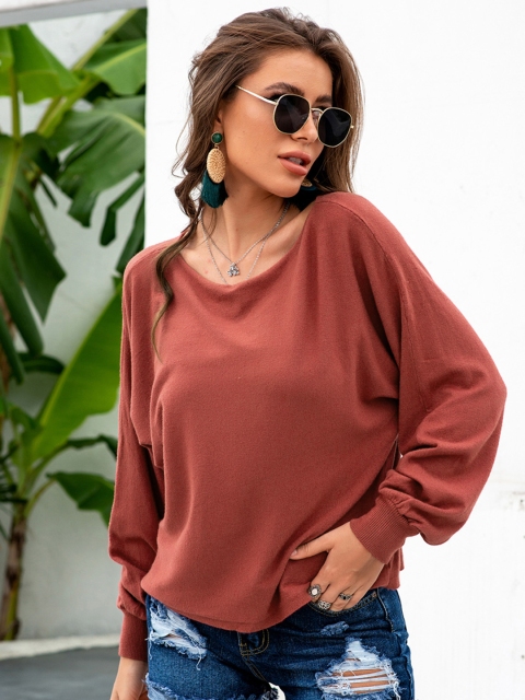 

URBANIC Women Red Pullover
