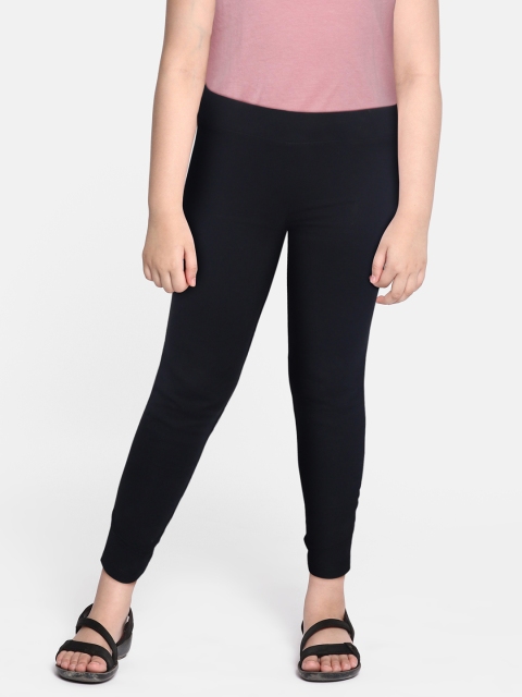 

Marks & Spencer Girl Black & Brown Animal Striped Leggings