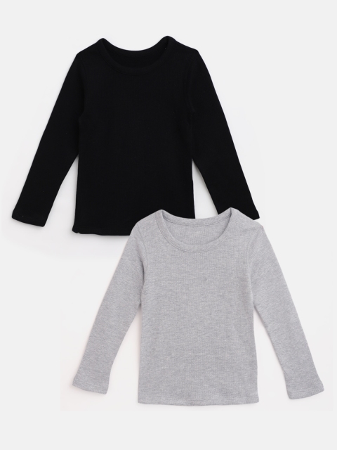 

Marks & Spencer Boys Pack of 2 Solid Thermal T-shirts, Black