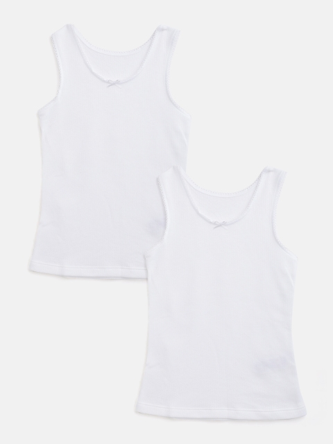 

Marks & Spencer Girls Pack of 2 White Solid Thermal Tops