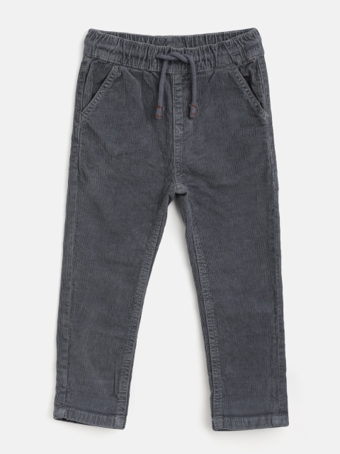

Marks & Spencer Boys Grey Solid Trousers