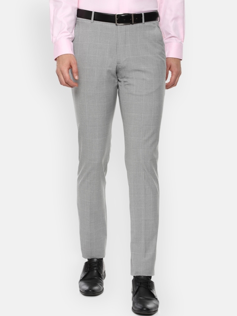

Louis Philippe Men Grey Slim Fit Formal Trousers