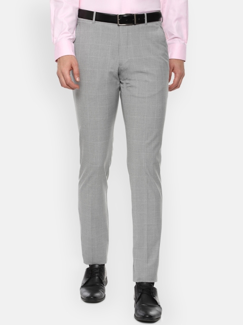 

Louis Philippe Men Grey Slim Fit Formal Trousers