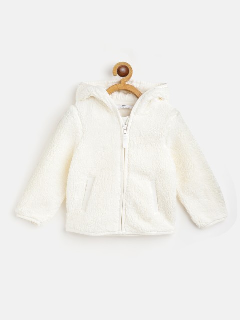 

Marks & Spencer Girls Cream-Coloured Hooded Fur Jacket