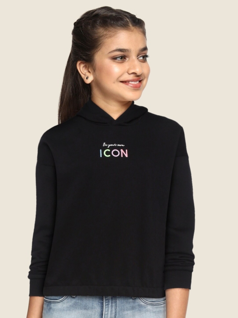 

Marks & Spencer Girls Black Hooded Sweatshirt