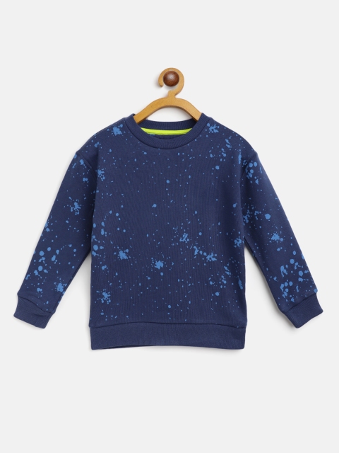 

Marks & Spencer Boys Navy Blue Abstract Printed Sweatshirt