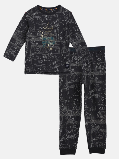 

Marks & Spencer Boys Charcoal Grey Cotton Harry Potter Print Pyjama Set