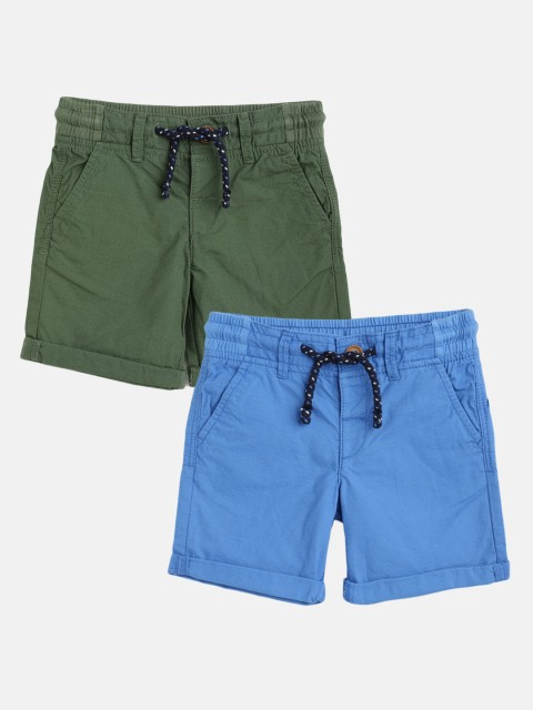 

Marks & Spencer Boys Pack of 2 Regular Shorts, Green