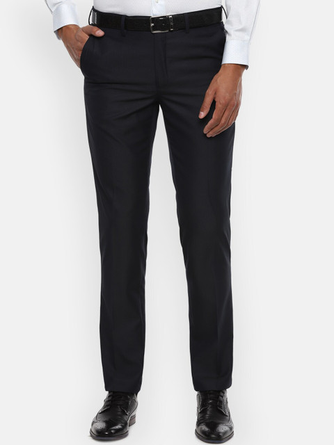 

Van Heusen Men Blue Slim Fit Formal Trousers