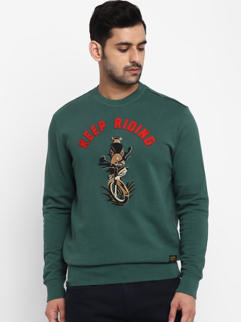 

Royal Enfield Men Green Printed Sweatshirt