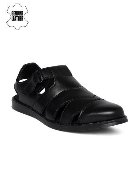 

INVICTUS Black Leather Sandals