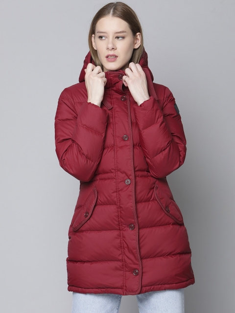 

GANT Women Red Longline Puffer Jacket