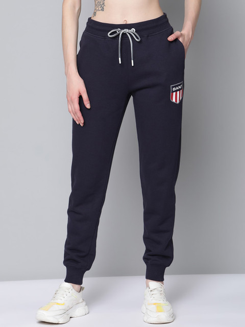 

GANT Women Blue Solid Joggers