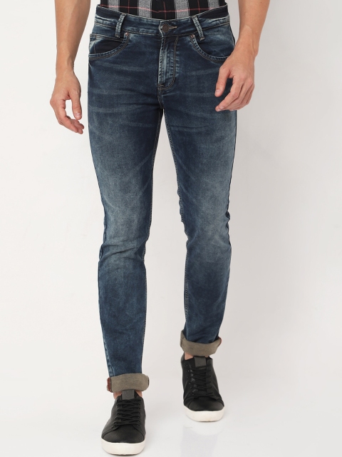 

Mufti Men Blue Heavy Fade Stretchable Jeans