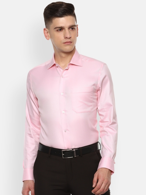 

Louis Philippe Men Pink Opaque Formal Shirt