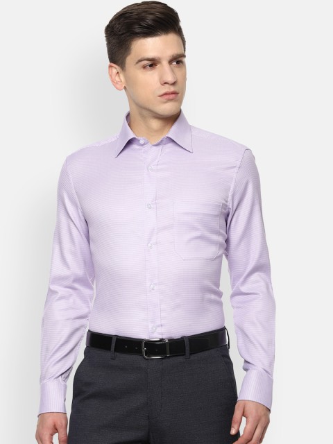 

Louis Philippe Men Purple Opaque Formal Shirt