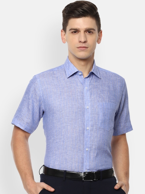 

Van Heusen Men Blue Opaque Formal Shirt