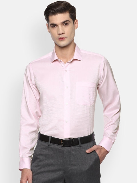 

Van Heusen Men Pink Opaque Formal Shirt