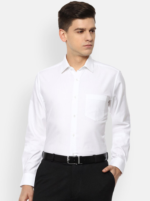 

Van Heusen Men White Opaque Formal Shirt