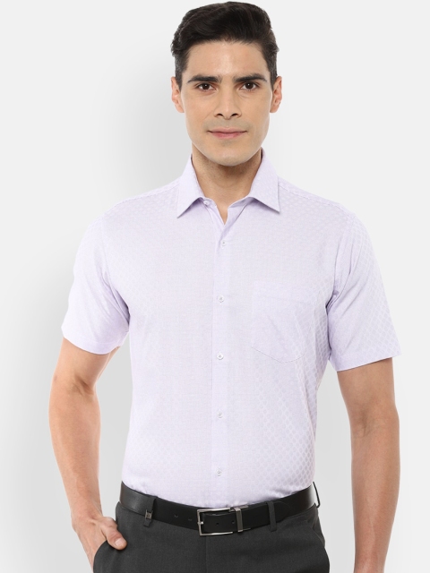 

Van Heusen Men Purple Opaque Printed Formal Shirt